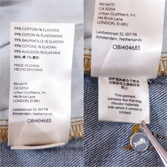 NWT Anthropologie Pilcro Womens 29 The Vinatage Straight Denim Jeans Raw Hem - Picture 13 of 15